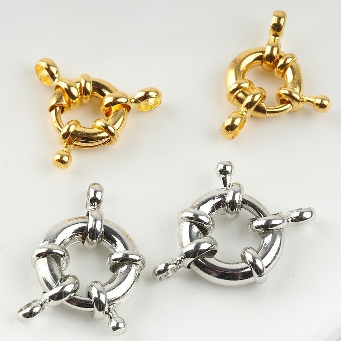 [K6C] อุปกรณ์เครื่องประดับ (DIY) - ล็อคพวงมาลัยเรือสําหรับสร้อยคอและสร้อยข้อมือ 9-15mm