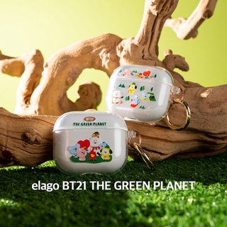 เคสAIRPOD ELAGO LINE BT21 GREEN PLANET