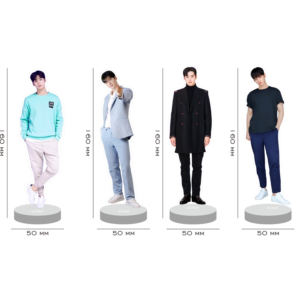 ฟิกเกอร์สแตนดี้ อะคริลิค รูปนักแสดงเกาหลี Cha Eun Woo Eunwoo Astro Standee K-Drama Lee Dong Min