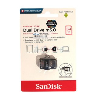 Dual USB Drive 64GB Sandisk G46 (Black)