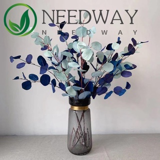 Needway กิ่งไม้ยูคาลิปตัสปลอม พลาสติก สําหรับตกแต่งสวน