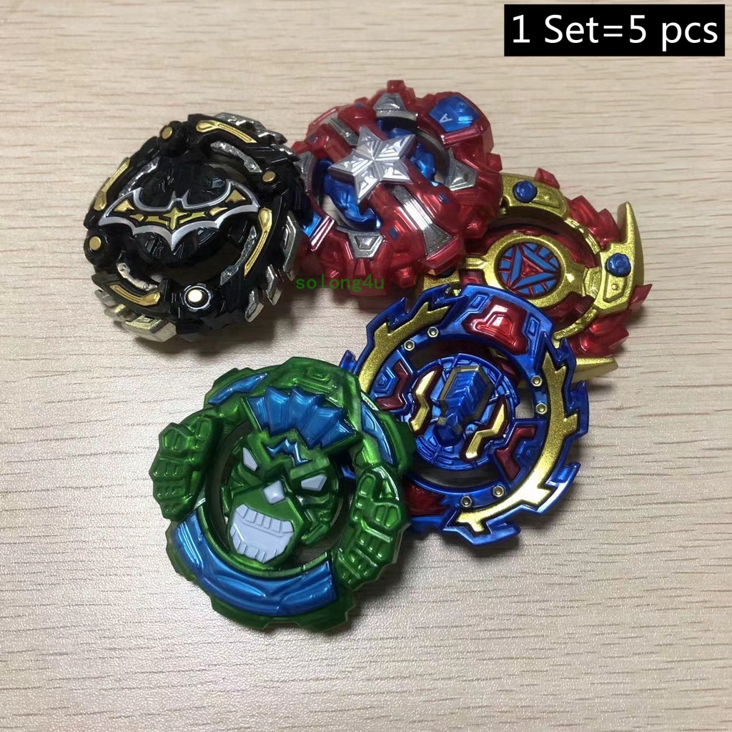 5 ชิ้นชั้นแพ็คจํากัดซูเปอร์ฮีโร่ของเล่นเด็กสําหรับ Beyblade Burst