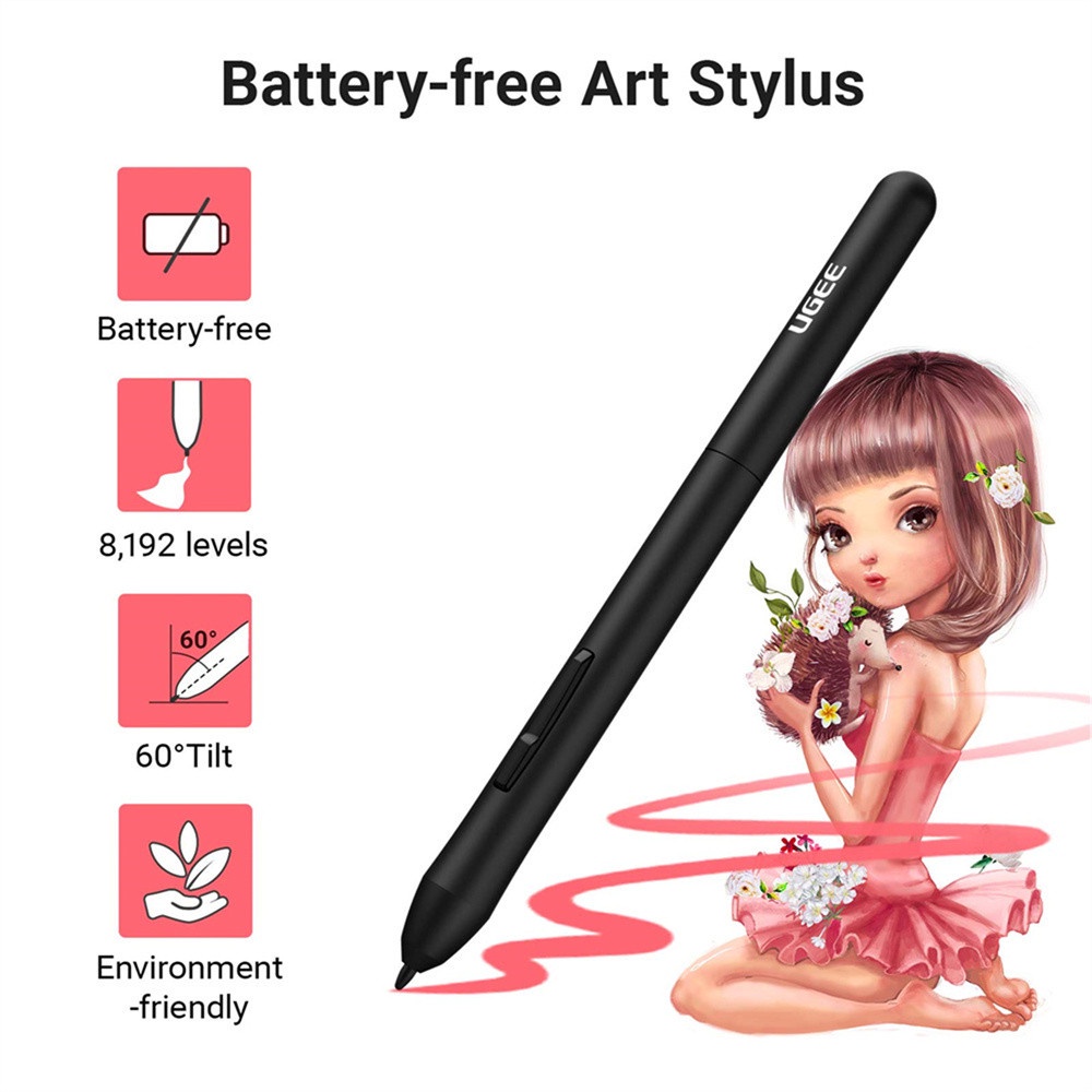 UGEE P01 Battery-free Tablet Touch Pens Wireless Stylus for Profession Digital Drawing Tablets UGEE 