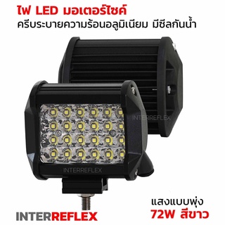 ไฟสปอร์ตไลท์มอเตอร์ไซค์ 12V บอดี้อะลูมิเนียมทั้งตัวของแท้ มีปลั๊กกันน้ำ จำนวน 1 ชิ้น