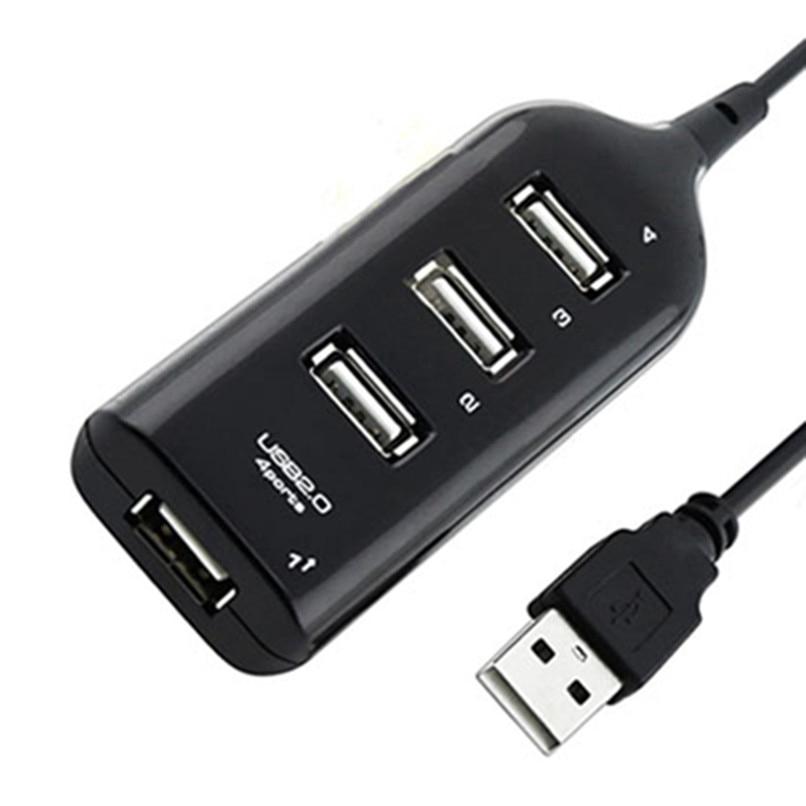 USB 2.0 High Speed 4 Port Splitter Hub อะแดปเตอร์สำหรับ PC Laptop