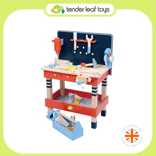 Tender Leaf Toys ของเล่นไม้ ชุดช่างเด็ก โต๊ะช่าง Tenderleaf Tool Bench