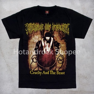 เสื้อยืดอินเทรนด์ผู้ชายอินเทรนด์ผู้หญิงเสื้อวงสีดำ Cradle Of Filth TDM 0369 HotandrockS-3XL