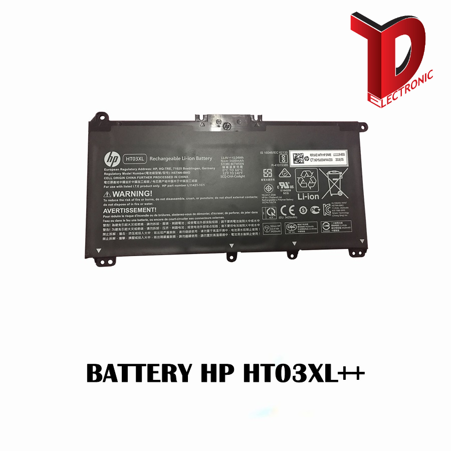 BATTERY HP HT03XL++ ของแท้  / แบตเตอรี่โน๊ตบุ๊คเอชพี แท้ (ORG)