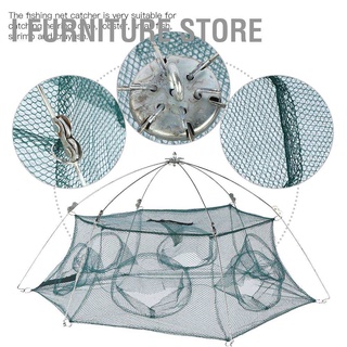 I Furniture store Portable Folding Opening Type Fishing Net Moving Shrimp Bait Trap Fish Cage Accessory