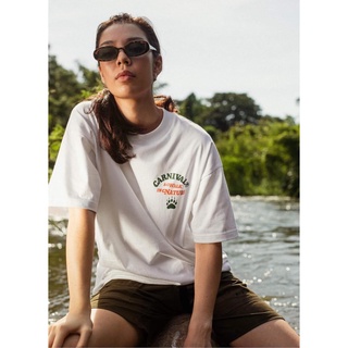 ผ้านุ่ม  ☞Carnival FW20 A Walk in Nature T-Shirt สีขาว เสื้อแขนสั้น เสื้อยืด เสื้อคอกลม