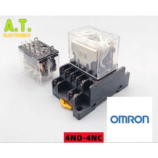 ถูกสุด! รีเลย์  Relay LY4  LY4N+แถมซ๊อคเก็ต  10A DC12-24-48V AC110-120V 10A ส่งทุกวัน