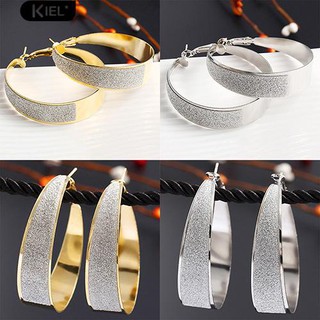 Kiel แฟชั่นผู้หญิง Cool Style Big Hoop เครื่องประดับรอบไนต์คลับ Charm ต่างหู