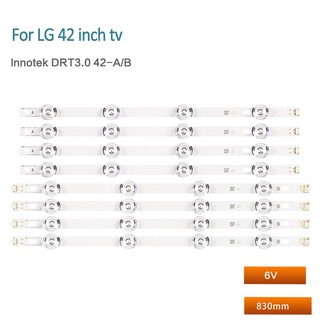 แถบไฟแบ็คไลท์ led LCD สําหรับ LG 42LY340C 6916L-1956B C A 1957B C A 8 ชิ้น = 4 ชุด