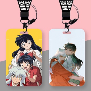 กระเป๋าใส่บัตรประจําตัวประชาชน ลายการ์ตูนอนิเมะ Inuyasha DIY สําหรับนักเรียน