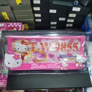 Hello Kitty กรอบป้ายทะเบียนกันน้ำ คิตตี้นางฟ้า ABS(  ตัวการ์ตูนคละแบบ )