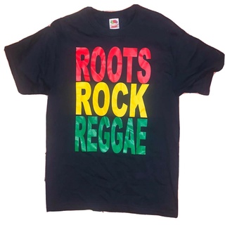 [COD]เสื้อยืดลําลอง แขนสั้น พิมพ์ลาย Roots Rock Reggae Fruit Of The Loom Heavy NWOT M s Nx เข้ากับทุกการแต่งกาย สําหรับ