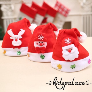 หมวกซานตาคลอส Snowman Elk หมวกคลาสสิกสําหรับเด็ก Unisex