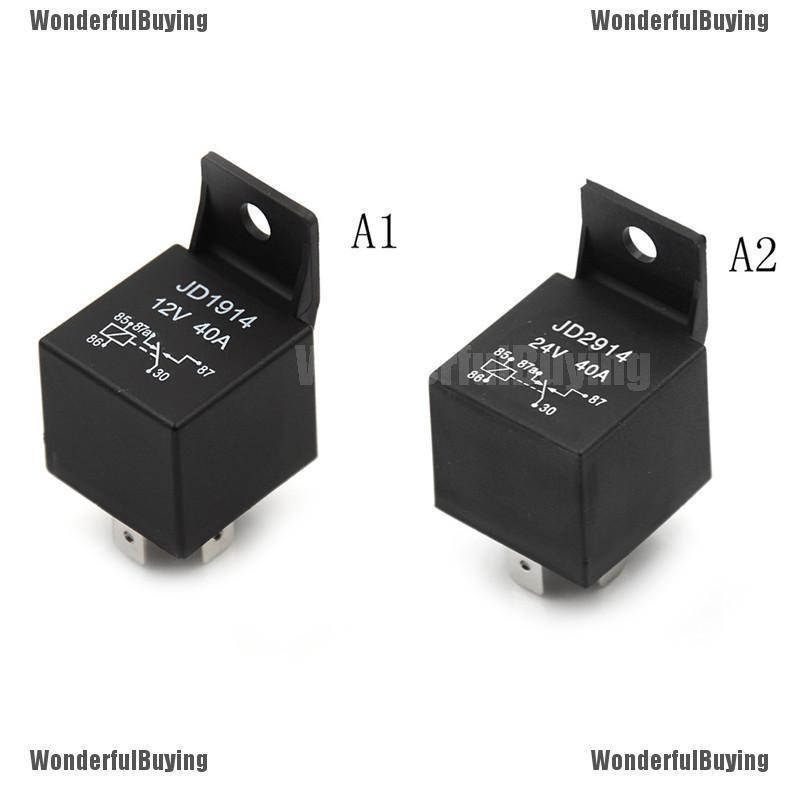 Wbth รีเลย์รถยนต์ 5 Pin 40A DC 12V 24V