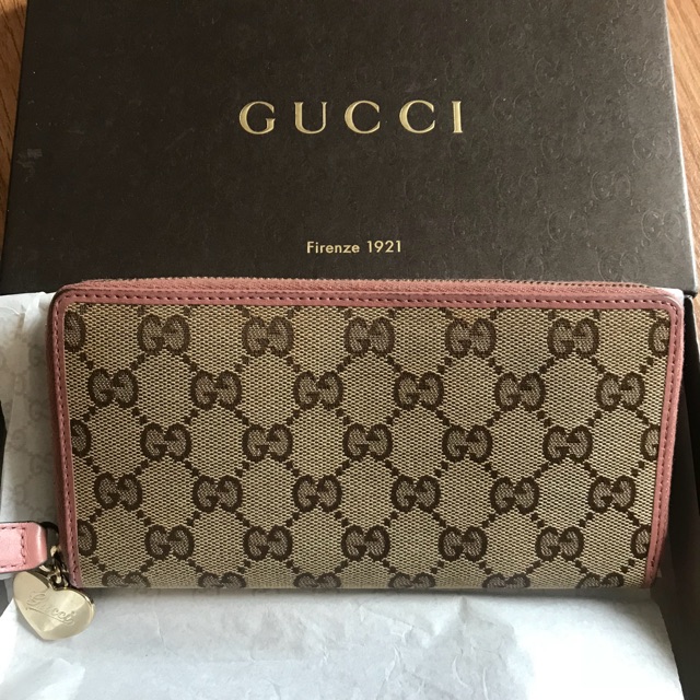 Gucci wallet zip แท้ มือ2 สภาพ 93 มีกล่อง ถุงกระดาษ Shopee Thailand