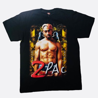 T-shirt  เสื้อยืด 2pac hiphop tupacS-5XL