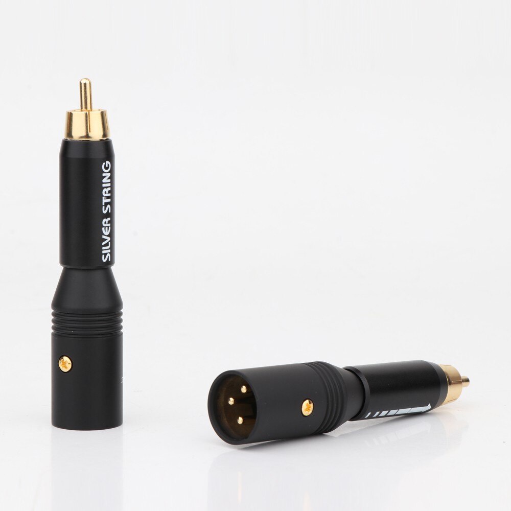 Preffair High Performacn audio RCA Male to XLR Female Gold Plated adapter Connector for Amplifier  2male 2 female