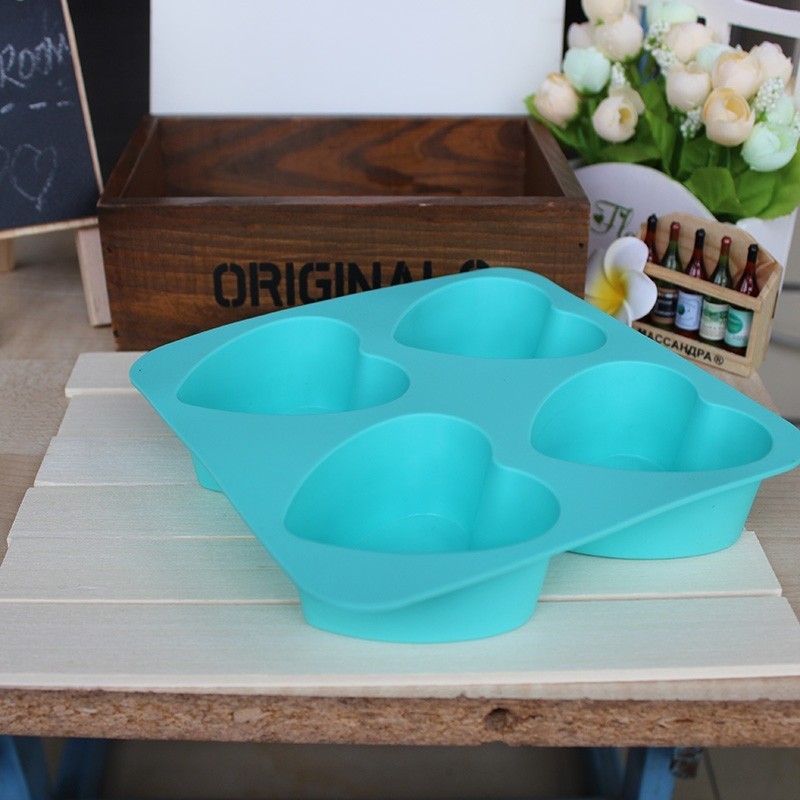 แม่พิมพ์วุ้น พิมพ์วุ้น พิมพ์ซิลิโคน พิมพ์สบู่ พิมพ์รูปหัวใจ 4 ช่อง - รูปที่ 6