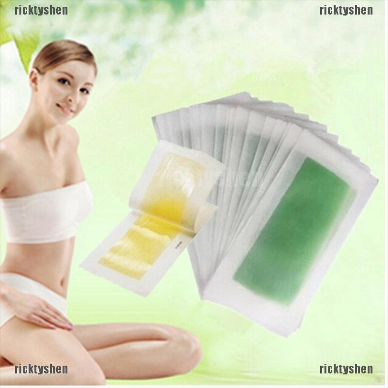 Hair Removal Cream & Wax 23 บาท 【COD•rick】กระดาษแว็กซ์กําจัดขนสองด้าน 10 ชิ้น สําหรับขา ร่างกาย ใบหน้า Beauty