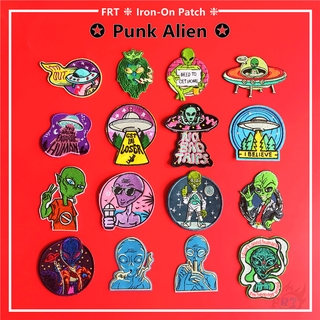 Punk Alien - I Don  T Need Humans - On แผ่นแพทช์สําหรับเย็บปักตกแต่งเสื้อผ้า 1 ชิ้น