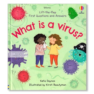 DKTODAY หนังสือ USBORNE LIFT-THE-FLAP FIRST Q&amp;A WHAT IS A VIRUS?