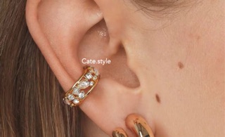 Ear cuff  แบบคล้องหู ไม่ต้องเจาะ ใส่ง่าย ใส่ได้ทั้งใบหู ตามความต้องการ