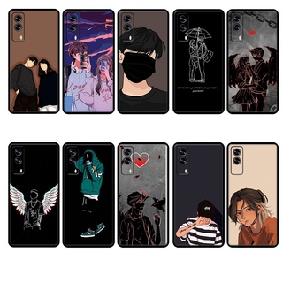 เคสโทรศัพท์มือถือนิ่ม ลายเด็กผู้ชาย สไตล์เกาหลี สําหรับ Vivo Y53S 5G T1X 5G QIOO Z5X Y72 Y52