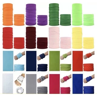 มี20สี ผ้าบัฟสีล้วน ผ้าบัฟอเนกประสงค์ สำหรับใส่กันฝุ่น กัมลม ผ้าฝ้าย ยืดได้