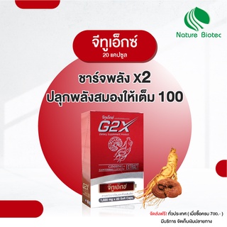 G2X จีทูเอ็กซ์ (20 แคปซูล) 1 กล่อง / NATURE BIOTEC เนเจอร์ไบโอเทค : โสมแดงเกาหลีผสานเห็ดหลินจือแดง เพิ่มพลังร่างกาย