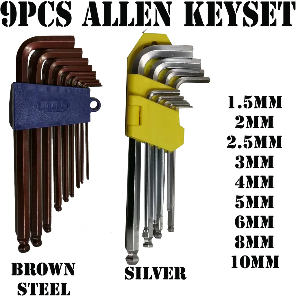 ALLEN KEY SET BIASA & STEEL