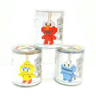 Mini Block Toys Nano Lego Mini Miniature Sesame Street Set of 3 นาโนเลโก้ ตัวต่อ เซซามิ เอลโม่ คุ๊กกี้มอนสตอร์ บิ๊กเบริ์