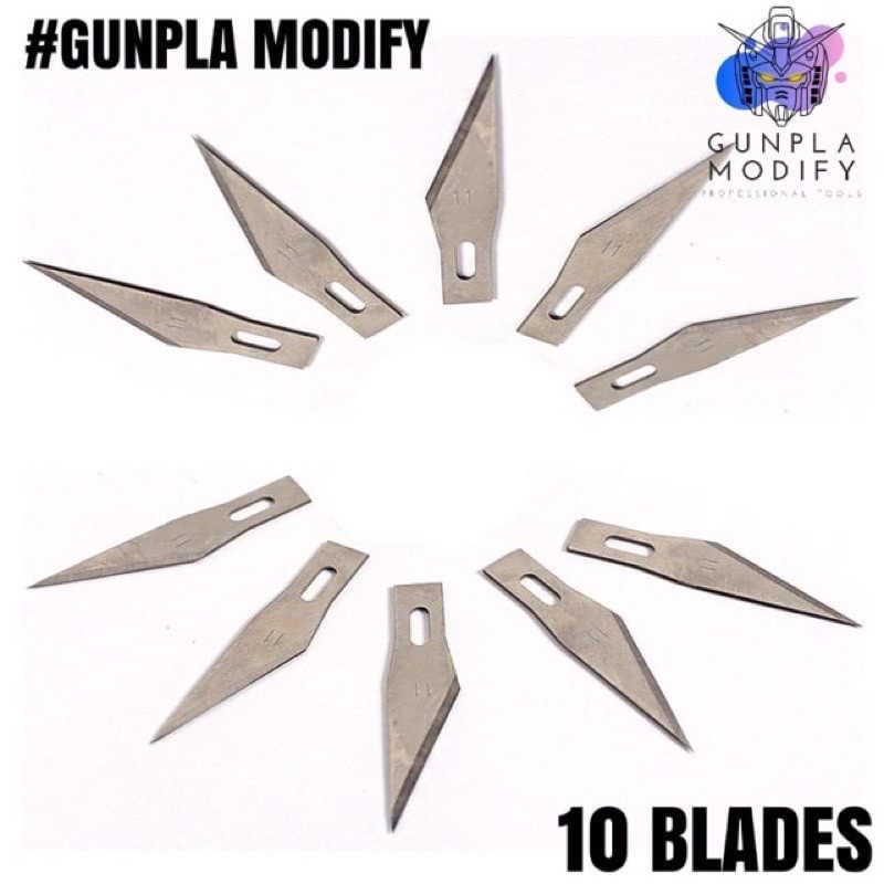 ใบมีดสำหรับอาร์ทไนฟ์แบบตรง Artknife Blade จำนวน 10 ใบมีด