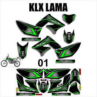 สติกเกอร์ลอกลาย Lis Variation KLX 150s - KLX L - KLX LAMA Design AM-01