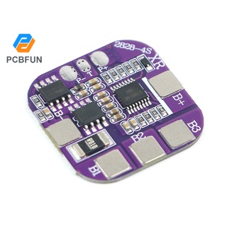 Pcbfun บอร์ดป้องกันแบตเตอรี่ลิเธียม 4S 14.8V 5A พร้อมตัวป้องกันอุณหภูมิ และฟังก์ชั่นตัดการเชื่อมต่อ สําหรับแบตเตอรี่ลิเธียม 14500