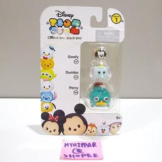 ++ ขาย Tsum Tsum Disney Series 1 แบบแพ็ค 3 ตัว 3 ไซส์ S M L ของแท้ ของใหม่ ไม่แกะ พร้อมส่ง Goofy Dumbo Perry ++