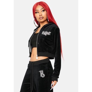 Dolls Kill X Bratz Dark Keep It Glossy Velour Tracksuit