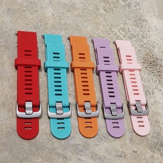 สายนาฬิกาข้อมือซิลิโคน 20 มม. สําหรับ Garmin Forerunner 55 245 Venu Venu SQ 2 Vivoactive 3 Element vivomove Approach