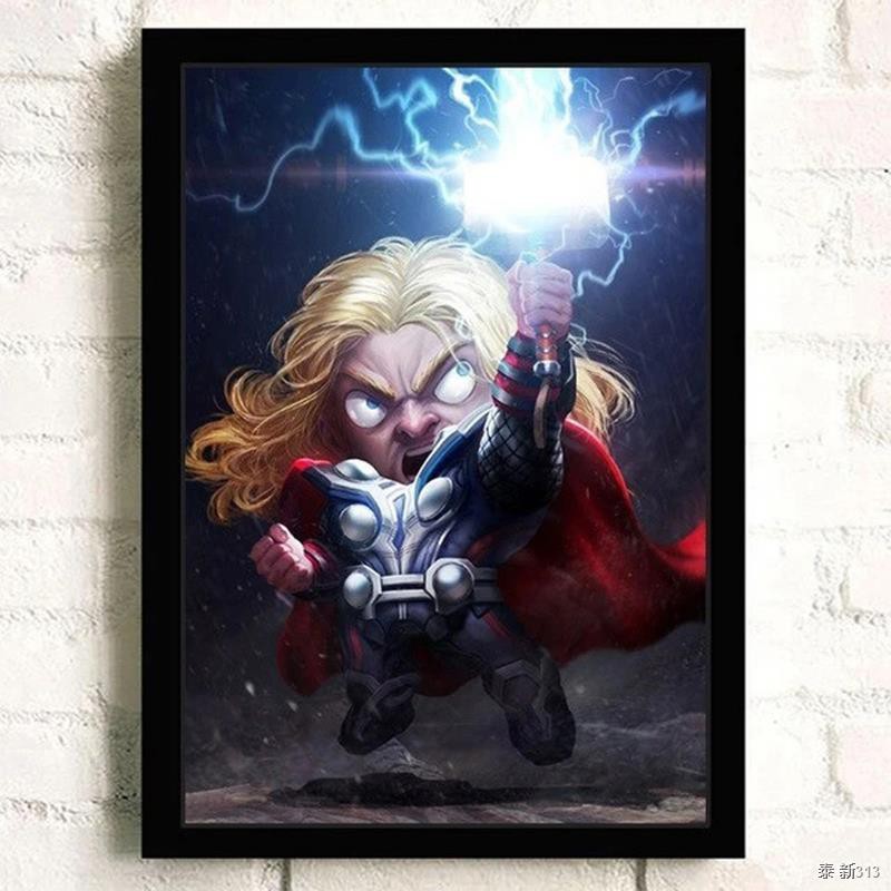Marvel Avengers Canvas Painting Iron Man Superhero Posters and Prints Wall  Art Print Canvas Baby Gifts Kids Room Home De | Shopee Thailand