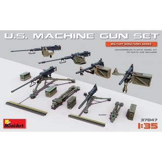 โมเดลประกอบ MiniArt 1/35 MI37047 U.S.MACHINE GUN SET