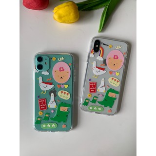 เคสไอโฟน TPUเคสงานดีผลิตจากไทย งานคุณภาพ เคสนิ่มfor iPhone X XS MAX XR  7+ 8PLUS ไดโนเสาร์DAY  YOK-003