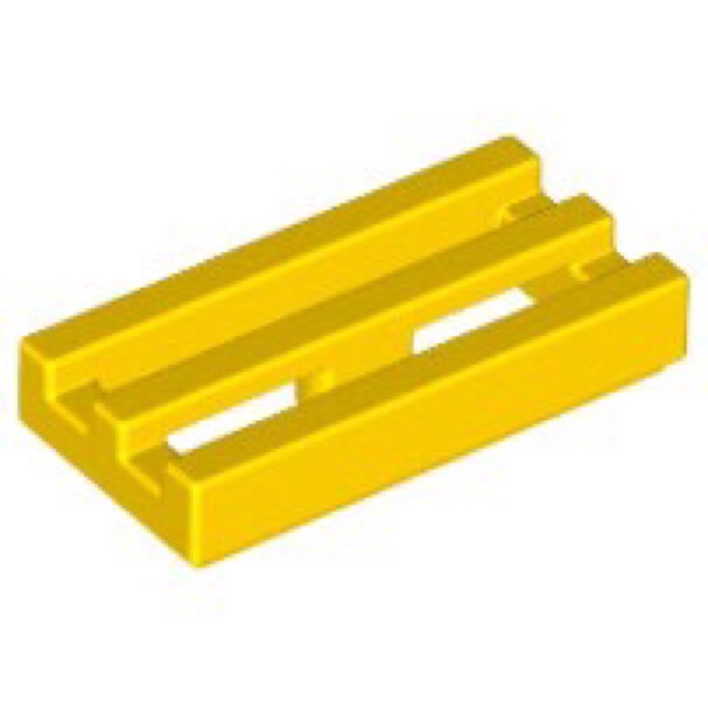 Lego part (ชิ้นส่วนเลโก้) No.2412b / 2412a Tile Modified 1 x 2 Grille with Bottom Groove (normal color)