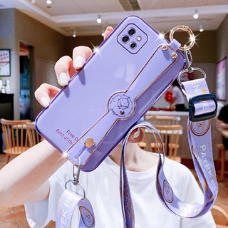 เคสซัมซุง a12 a22 4g a22 5g เคส samsung a12 samsung a22 4g samsung a22 5g เคสโทรศัพท์มือถือ แบบนิ่ม พร้อมสายคล้องคอ สําหรับ samsung a12 a22 4g a22 5g