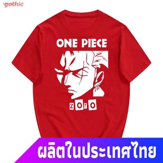 gothic เสือยืดผู้ชาย เสื้อบอดี้โ เสื้อยืดอนิเมะOne Piece เสื้อยืดแขนสั้น Roronoa Zoro ผู้ชายฤดูร้อนเสื้อผ้า Anime อุปกรณ