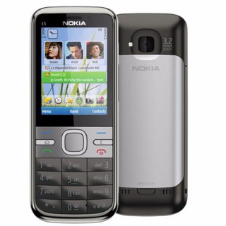 โทรศัพท์มือถือโนเกียปุ่มกด NOKIA C5 ( สีดำ ) 3G/4G รุ่นใหม่2020 รองรับภาษาไทย