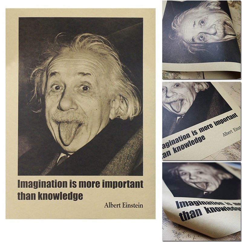 โปสเตอร์สำหรับตกแต่งผนังบ้าน ลาย Albert ขนาด 51x35 ซม.