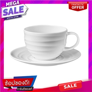 ชุดถ้วยกาแฟ FINE PORCELAIN 245ml KECH AQUA แก้วน้ำ FINE PORCELAIN COFFEE SET 245ML KECH AQUA